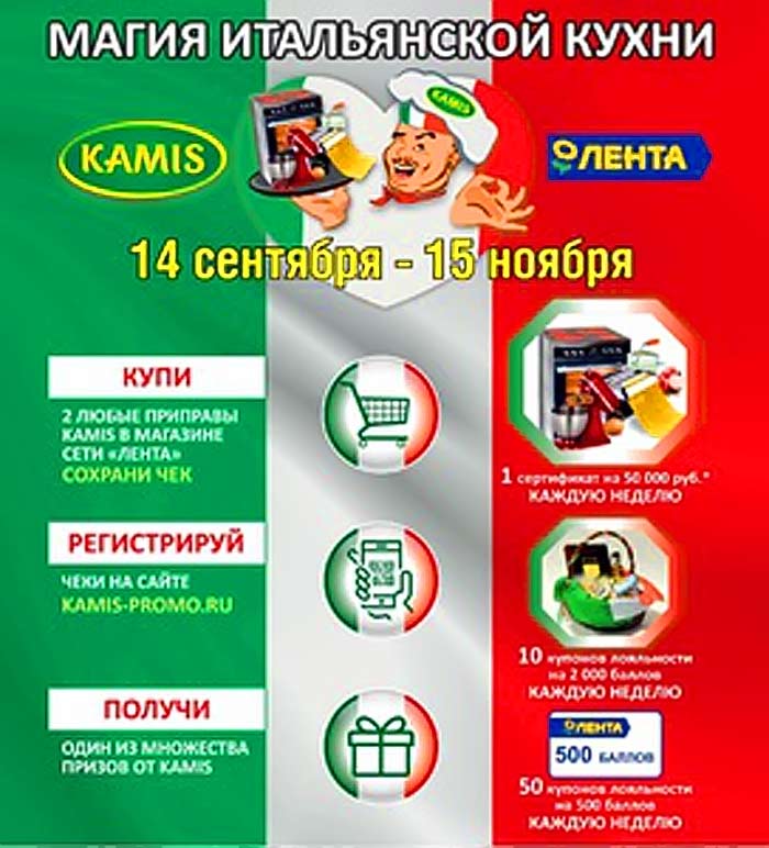 www.kamis-promo.ru зарегистрировать чек 
