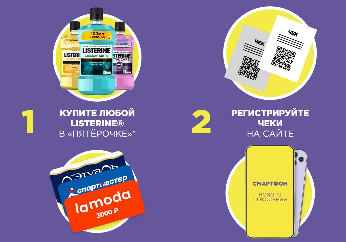 promo.listerine.ru как зарегистрироваться